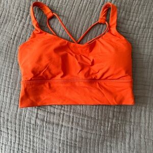 Lululemon Athletica Orange Sports Bra